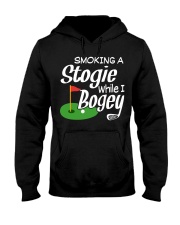 Smoking A Stogie White I Bogey - Golf Gifts Hooded Sweatshirt tile