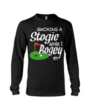 Smoking A Stogie White I Bogey - Golf Gifts Long Sleeve Tee tile