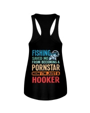 Fishing Saved Me Becoming - Fishing Funny Ladies Flowy Tank tile