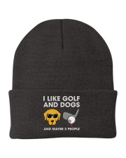 I Like Golf And Dogs And Maybe 3 People - Love Golf Knit Beanie tile