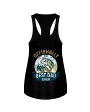 Offishhally Best Dad Ever - Love Fishing Ladies Flowy Tank tile