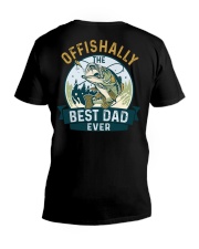 Offishhally Best Dad Ever - Love Fishing V-Neck T-Shirt tile