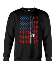 Fishing Rod Flag - Fishing Gifts Crewneck Sweatshirt tile