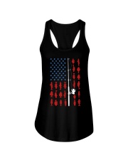 Fishing Rod Flag - Fishing Gifts Ladies Flowy Tank tile
