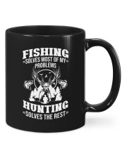 Fishing Solves Most Of My Problems Hunting Solves The Rest - Love Hunting Fishing Mugs tile