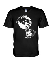 Just A Rainbow In The Dark - Love Fishing V-Neck T-Shirt tile