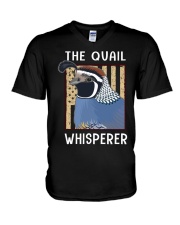 Quail Whisperer - Love Quail V-Neck T-Shirt tile