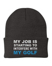 My Job Is Starting To Interfere With My Gold - Love Golf Knit Beanie tile