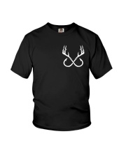 Hunting And Fishing Flag Double Sides - Love Fishing Hunting Youth T-Shirt tile