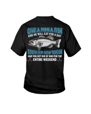 Give A Man A Fish - Teach Him How To Fish - Love Fishing Youth T-Shirt tile