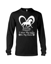 I Wear My Heart On My Sleeve - Horse Lover Long Sleeve Tee tile