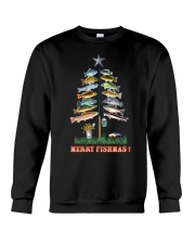 Merry Fishmas Freshwater - Love Fishing Crewneck Sweatshirt tile
