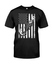 Fish Hook Flag - Fishing Gifts Classic T-Shirt front