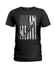 Fish Hook Flag - Fishing Gifts Ladies T-Shirt tile