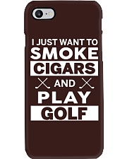 I Just Want To Smoke Cigars And Play Golf Phone Case tile