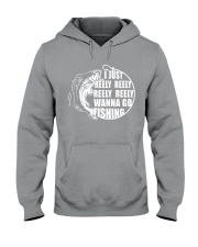 I Just Reely Reely Wanna Go Fishing Hooded Sweatshirt tile