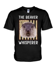 The Beaver Whisperer - Love Beaver V-Neck T-Shirt tile