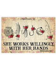 She Works Willingly With Her Hands - Love Fishing 24x16 Poster front