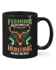 Fishing Solves Most Of My Problems Hunting Solves The Rest - Love Fishing Hunting Mugs tile