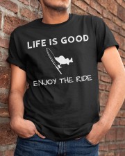 Life Is Good Enjoy The Ride - Love Fishing Classic T-Shirt apparel-classic-tshirt-lifestyle-26