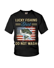 Lucky Fishing Shirt Do Not Wash - Fishing Gifts Youth T-Shirt tile