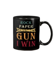 Rock Paper Scissors Gun - I Win - Gun Lover Mug tile