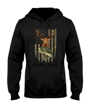 Deer Hunting Fishing Flag - Love Fishing Hunting Hooded Sweatshirt tile
