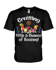 Cruising With A Chance Of Boozing - Cruise Gifts V-Neck T-Shirt tile
