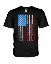 Fishing Flag - Love Fishing V-Neck T-Shirt tile
