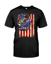 Bass Fishing Flag - Fishing Gifts Classic T-Shirt front