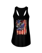 Bass Fishing Flag - Fishing Gifts Ladies Flowy Tank tile