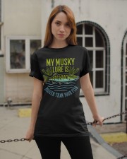 My Musky Lure Is Bigger Than Your Fish - Love Fishing Classic T-Shirt apparel-classic-tshirt-lifestyle-19