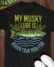 My Musky Lure Is Bigger Than Your Fish - Love Fishing Classic T-Shirt apparel-classic-tshirt-lifestyle-front-160