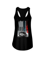 Hunting Fishing Flag - Love Fishing Hunting Ladies Flowy Tank tile