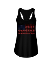Fish Silhouette Flag - Love Fishing Ladies Flowy Tank tile