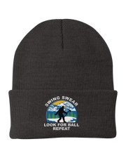 Swing Swear Look For Ball Repeat - Golf Gifts Knit Beanie tile
