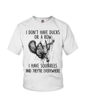 I Don't Have Ducks Or A Row I Have Squirrels And They're Everywhere - Love Squirrel Youth T-Shirt tile