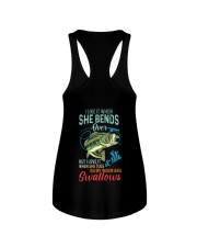 I Like When She Bends Over But I Love It When She Tugs On My Worm And Swallows - Love Fishing Ladies Flowy Tank tile