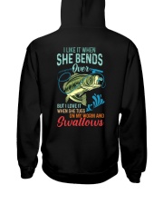I Like When She Bends Over But I Love It When She Tugs On My Worm And Swallows - Love Fishing Hooded Sweatshirt tile