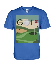 Golf Course - Golf Gifts V-Neck T-Shirt tile