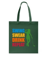 Swing Swear Drink Repeat - Love Golf Tote Bag tile