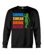 Swing Swear Drink Repeat - Love Golf Crewneck Sweatshirt tile