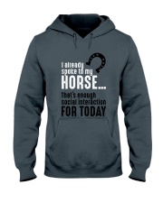 I Already Spoke To My Horse Hooded Sweatshirt tile