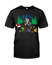 Believe Bigfoot Christmas - Love Fishing Classic T-Shirt front
