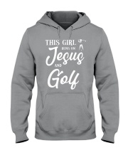 This Girl Runs On Jesus And Golf Hooded Sweatshirt tile