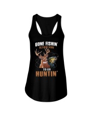 Gone Fishing Be Back Soon To Go Hunting - Love Fishing Hunting Ladies Flowy Tank tile