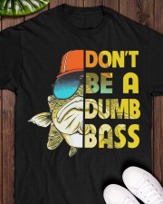 Don't Be A Dumb Bass - Love Fishing Classic T-Shirt apparel-classic-tshirt-lifestyle-front-160
