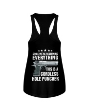 Since We're Redefining Everything This Is A Cordless Hole Puncher - Love Gun Ladies Flowy Tank tile