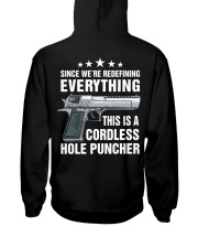 Since We're Redefining Everything This Is A Cordless Hole Puncher - Love Gun Hooded Sweatshirt tile