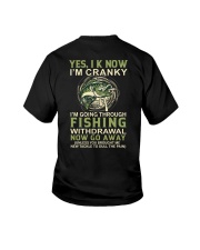 I Know I'm Cranky - I'm Going Through Fishing Withdrawal Now Go Away - Love Fishing Youth T-Shirt tile